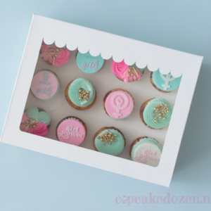 Doos voor 12 cupcakes - luifel