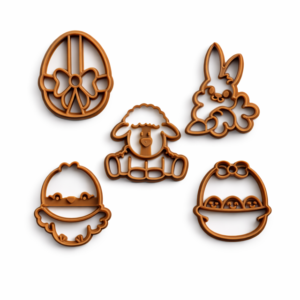 Cookie cutter set Easter 5pcs