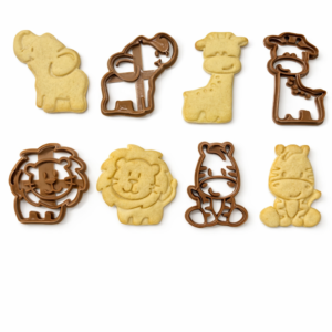 Cookie cutter & Embosser set Safari - 4pcs