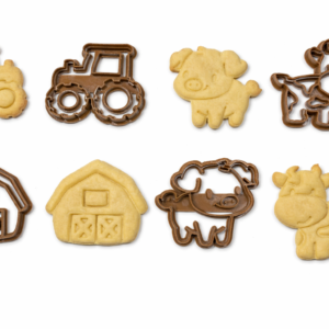 Cookie cutter & Embosser set Farm - 4pcs