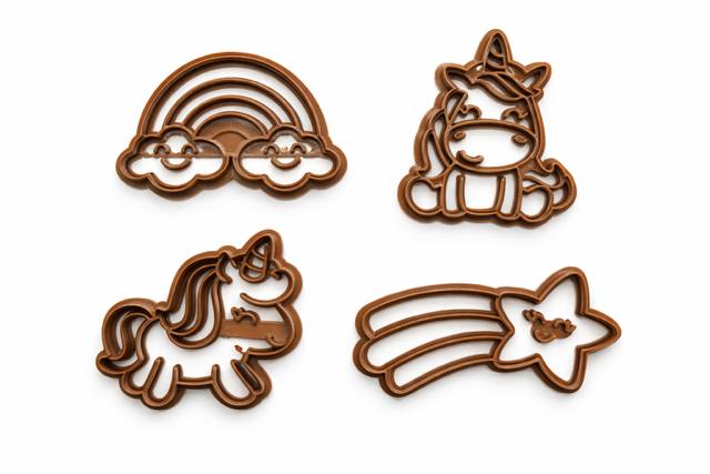 Cookie & Embosser set Unicorn - 4pcs