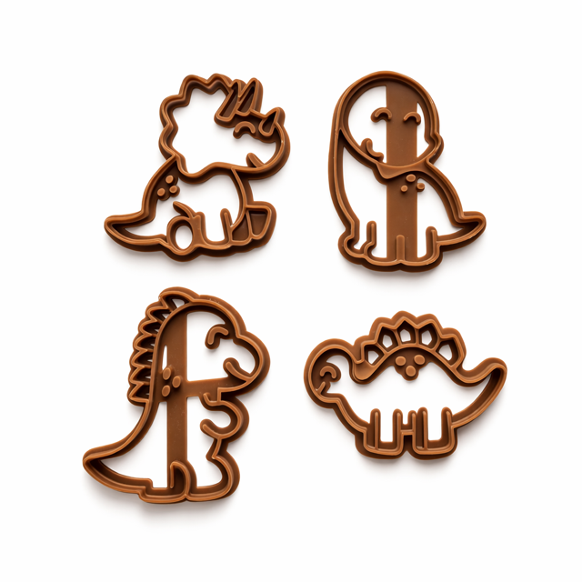 Cookie & Embosser set Dino - 4pcs - Afbeelding 3