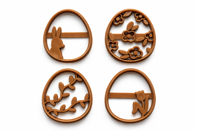 Cookie cutter set Easter Eggs- 4pcs - Afbeelding 3