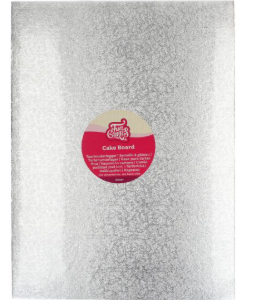 FunCakes Cake Board Oblong Silver 40,5x30,5cm