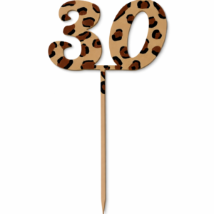 Taart topper leopard - 30