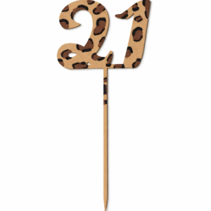 Taart topper leopard - 21