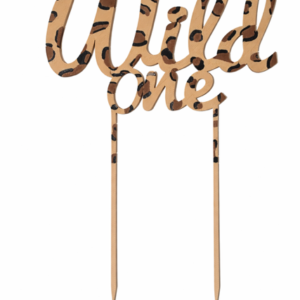 Taart topper leopard - Wild one