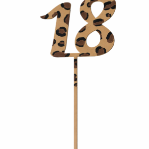 Taart topper leopard -18